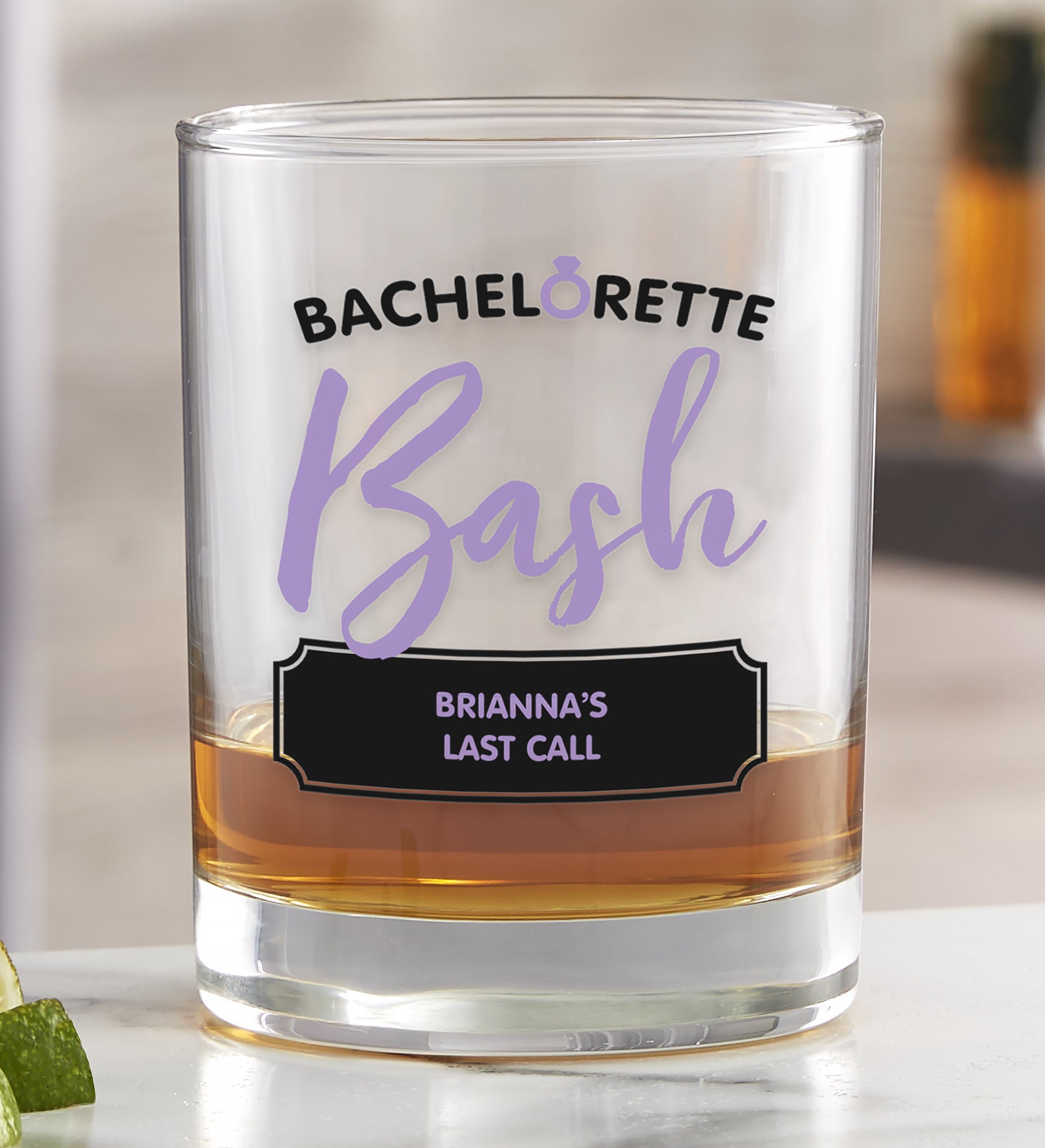 Bachelorette Bash Personalized 14oz. Whiskey Glass